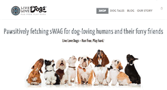 Desktop Screenshot of livelovedogs.com